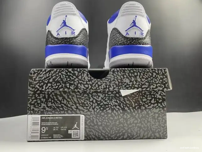 CT8532-145 Air Jordan Blue 3 Racer 0521